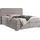 Home Affaire Boxspringbett HOME AFFAIRE "Manchester", grau (silbergrau), B:220cm L:208cm, Strukturstoff-Bezug (100% Polyester), Komplettbetten, Boxspringbett, 5 Breiten, 3 Ausführungen, 2 Härtegraden, Topper, Steppung