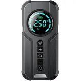 Reifenpumpe, elektrischer Luftkompressor, tragbare Mini-Autoreifen-Luftpumpe, tragbarer Lade-Inflator, voreingestellter Druck, 6000-mAh-Akku, für