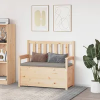 VidaXL Sitzbank 112,5x51,5x96,5 cm Massivholz Kiefer