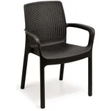 PROGARDEN Stapelsessel Regina 61 x 54 x 82 cm anthrazit