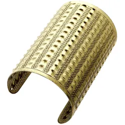 Armreif mit eckigen Nieten gold - OS