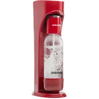Drinkmate OmniFizz Wassersprudler und Getränkesprudler, besprudelt jegliche Getränke, CO2 Zylinder nicht enthalten (Klassisches Weiß) (Königliches Rot)