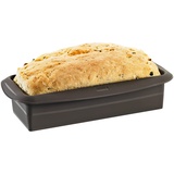 Lurch FlexiForm Kastenform / Brotbackform aus 100% BPA-freiem Platin-Silikon, Braun, 30 x 11,5 x 7 cm