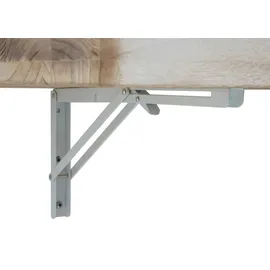 Mendler Wandtisch HWC-H48, Wandklapptisch Wandregal Tisch, klappbar Massiv-Holz ~ 100x50cm naturfarben