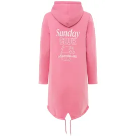 Zwillingsherz Kurzmantel "Sunday Club", Damen, Gr. XL, old rose, Sweatware, Obermaterial: 50% Baumwolle, 50% Polyester, ca. Mitte Oberschenkel, Mäntel Kurzmantel, mit Stickerei, Taschen und Reißverschluss