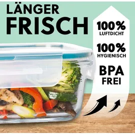 GOURMETmaxx Klick-it Frischhaltedose grün 1,05 l 4-teiliges Set