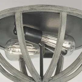 Elstead Lighting Allier 2 Leuchtmittel Eiche grau