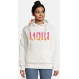 salzhaut Hoodie SÜNN - MOIN Farbverlauf Orange/Neon Pink/Weiß L