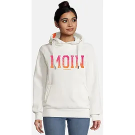 salzhaut Hoodie SÜNN - MOIN Farbverlauf Orange/Neon Pink/Weiß L