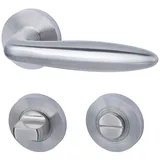Alpertec Rosettengarnitur Athen II-R Edelstahl Silber