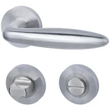 Alpertec Rosettengarnitur Athen II-R Edelstahl Silber