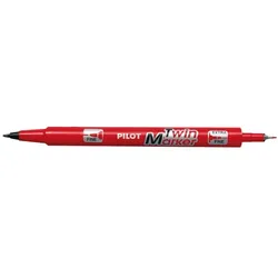 PILOT Permanent-Marker 'Twin Marker', extra fein, rot