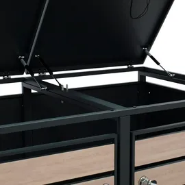 DEGAMO Mülltonnenbox BERLIN 132 x 80 x 116 cm grau