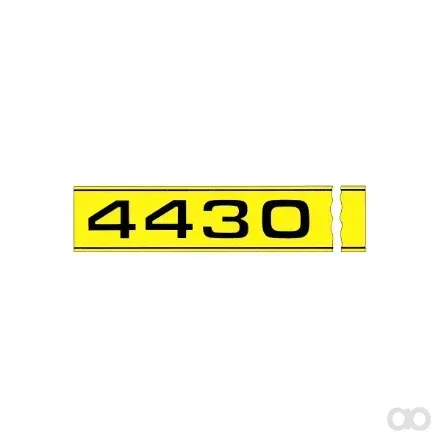 John Deere - R63423 - Etikett - ETIKETT, MODELLBEZEICHNUNG, LH