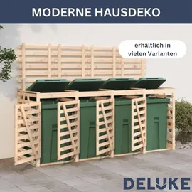 deluke Mülltonnenbox BOUMI 84 x 90 x 128,5 cm braun