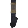 Krawatte VENTI VENTI Set aus Krawatte und Einstecktuch gemustert, Herren, blau (dunkelblau), 100% Seide, Krawatten