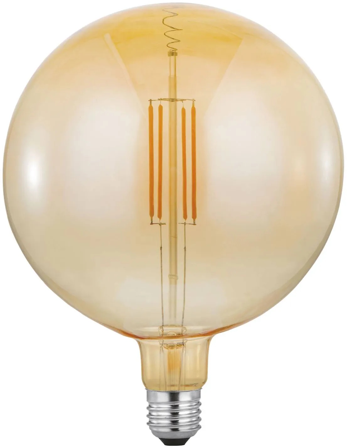 JUST LIGHT. LED-Globeform E27/4 Watt/Energie F Glas Braun