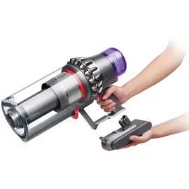 Dyson V11 Fluffy nickel/rot