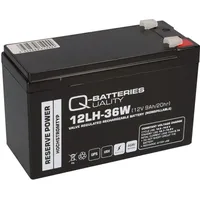 Q-Batteries 12LH-36W 12V 9Ah Blei-Vlies-Akku AGM VRLA Hochstrom USV