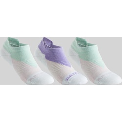 Tennissocken RS 160 low Kinder 3er-Pack marineblau/rosa/weiss, EINHEITSFARBE, 35/38