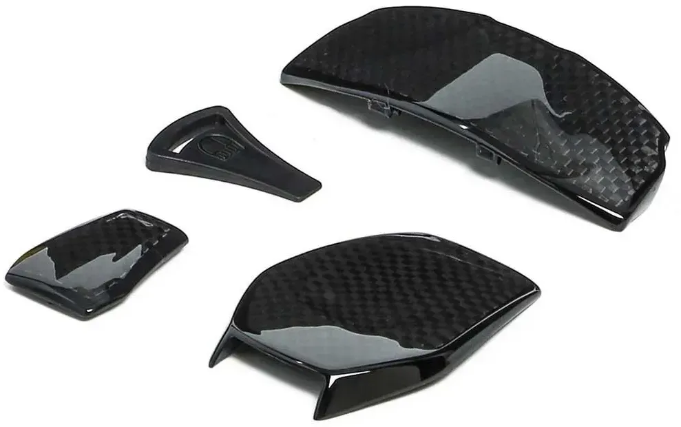 Agv Sportmodular Airvent And Set Helm-heckspoiler - Glossy Carbon - One Size