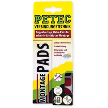 Petec Klebepad Montagepads 3er Set Schwarz