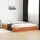 vidaXL Massivholzbett mit LED-Beleuchtung Wachsbraun 120x190 cm Kiefer