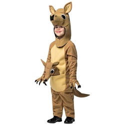 Rast Imposta Kostüm Känguru, Witziges Tier Kinderkostüm für Karneval und Fasching braun 62-86