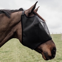 Kentucky Horsewear Fliegenmaske Classic ohne Ohren schwarz cob