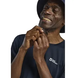 Jack Wolfskin Tech Kurzarm-t-shirt - Midnight Sky - L