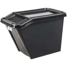 Plast Team ProBox Recycle Aufbewahrungsbox 58 l 1-tlg. schwarz