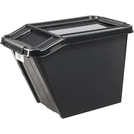 Plast Team ProBox Recycle Aufbewahrungsbox 58 l 1-tlg. schwarz