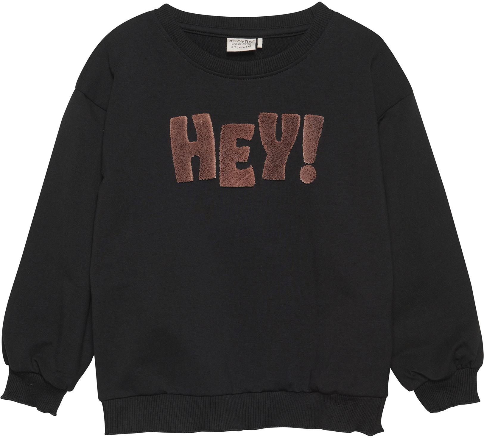 Minymo - Sweatshirt Hey! In Dunkelgrau  Gr.110, 110