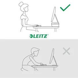 Leitz Monitorständer Ergo bis 27" Dunkelgrau