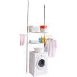 Hershii Teleskop Badregal Mit 2 Ablagen Standregal Für Die Toilette Organisation