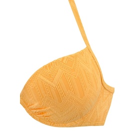 Buffalo Push-Up-Bikini, mit modischer Struktur, gelb