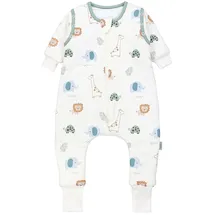TupTam Schlafsack mit Beinen und Ärmeln OEKO-TEX zertifizierte Materialien, Winterschlafsack 2,5 TOG Unisex, Farbe: Dschungel, Größe: 68-74 - 68-74
