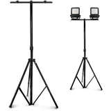 Stahlstativ für LED Strahler - Baustrahler - geeignet für Strahler bis 100W - Hö...