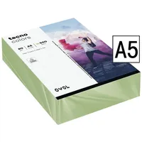Inapa tecno Druckerpapier Rainbow, Pastellfarben, Format DIN A5, 80