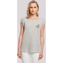 T-Shirt F4NT4STIC "Christmas Baking Crew", Damen, Gr. XL, grau (erdgrau), Obermaterial: 100% Baumwolle, casual, regular fit, Rundhals, Kurzarm ohne Bündchen, Shirts, Premium Qualität, Rock-Musik, Band