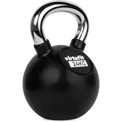 Kettlebell – Gummi/Chrom - Fitness SCHWARZ 24kg