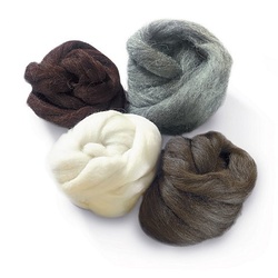 Naturwolle im Band, 100g-Pack