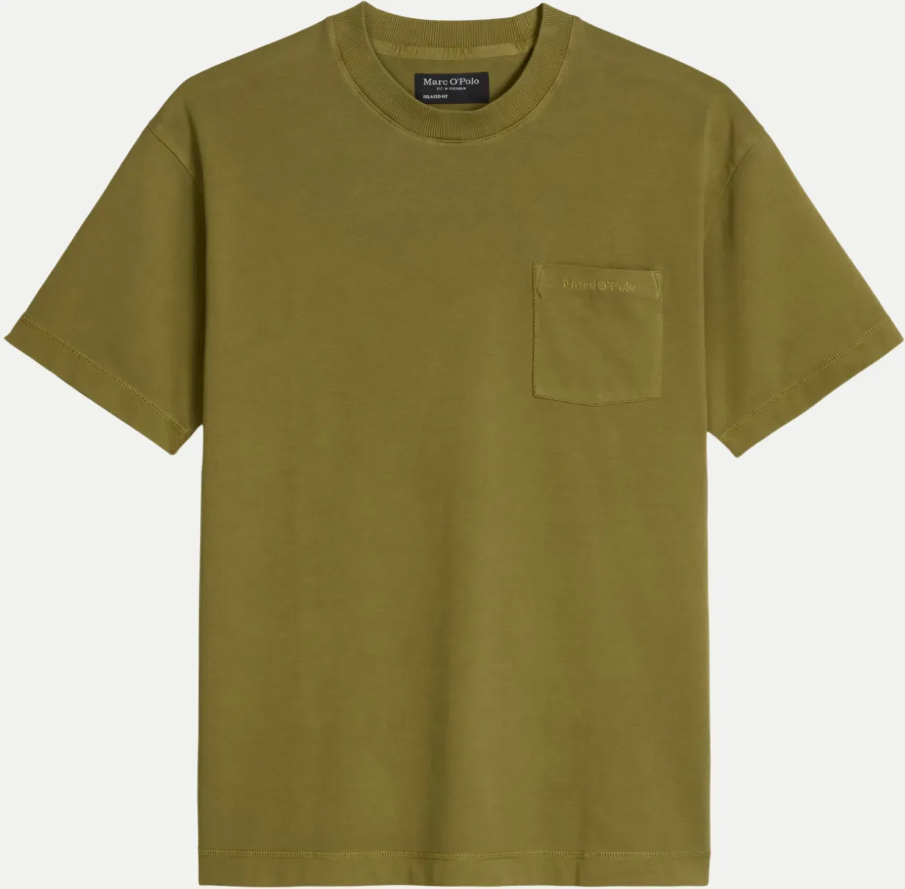 Jersey T-Shirt mit Brusttasche Grün XXL