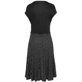 Beachtime Jerseykleid Schwarz Gepunktet 44