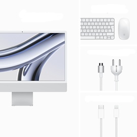 Apple iMac CZ195-0110000 silber - 61cm24‘‘ M3 8-Core Chip, 8-Core GPU, 16GB Ram, 512GB SSD