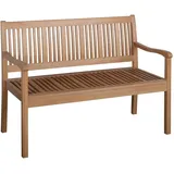 Outsunny Gartenbank Gelb Holz 126.8x91.3x62 cm, Gartenmöbel, Gartenbänke