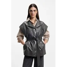 Boss Regular Fit Weste mit Viskose-Anteil Modell 'JACARO', Anthrazit, 40,