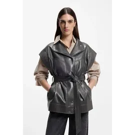 Boss Regular Fit Weste mit Viskose-Anteil Modell 'JACARO', Anthrazit, 40,