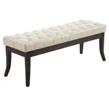 CLP Sitzbank Ramses Kunstleder antik-dunkel creme/120 cm