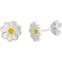 Firetti Paar Ohrstecker »Schmuck Geschenk Silber 925 Ohrschmuck Blumen« Firetti silberfarben-weiß-gelb